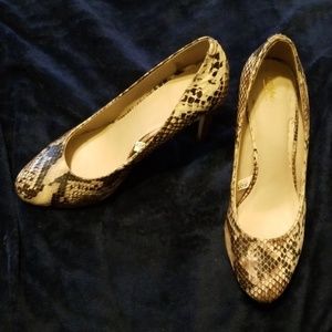 Mossimo Faux Snake Print Heels